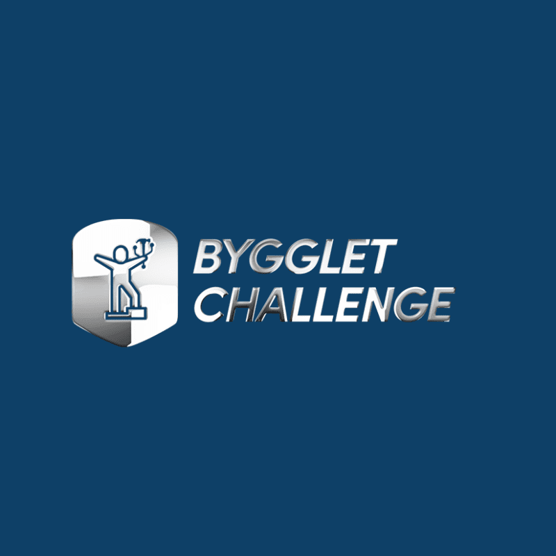 Bygglet Challenge logotyp i silver