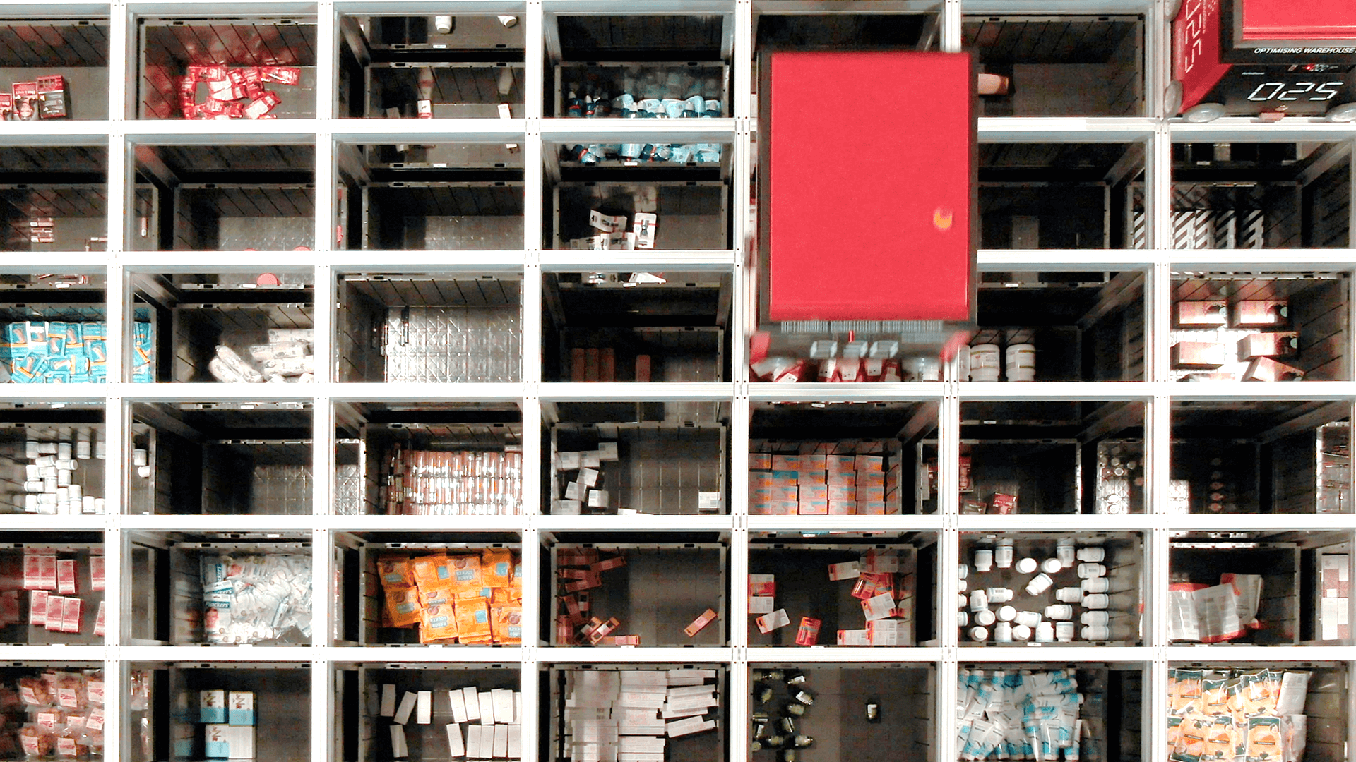 Drönare ovanför AutoStore